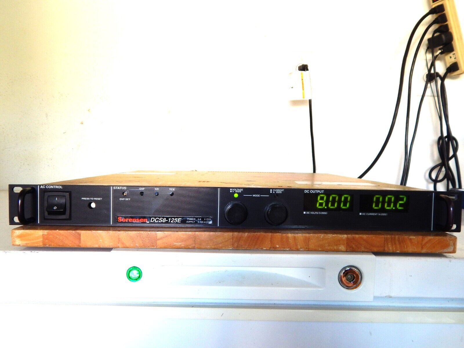 Sorensen DCS8-125E M9C (GPIB) DC Power Supply 8V @ 125A cover stain (3 in stock) Sorensen DCS8-125E M9C (GPIB) DC Power Supply 8V @ 125A cover stain (3 in stock)